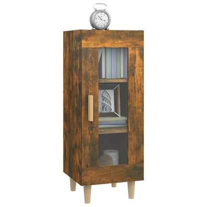 Dressoir 34,5X34X90 Cm Bewerkt Hout Gerookt Eiken