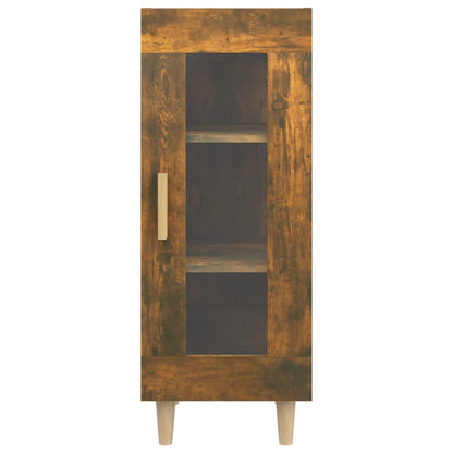 Dressoir 34,5X34X90 Cm Bewerkt Hout Gerookt Eiken