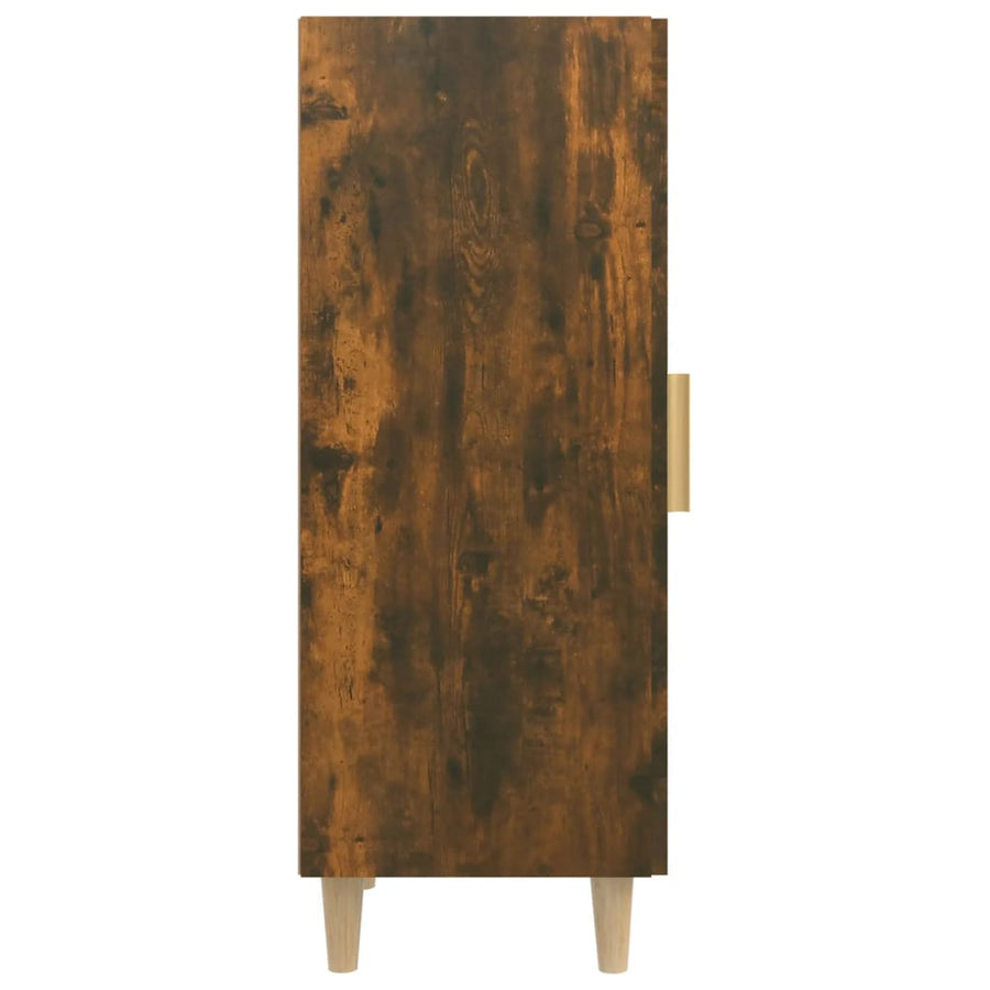 Dressoir 34,5X34X90 Cm Bewerkt Hout Gerookt Eiken