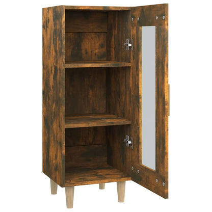 Dressoir 34,5X34X90 Cm Bewerkt Hout Gerookt Eiken