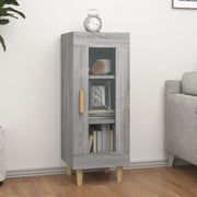 Dressoir 34,5x34x90 cm bewerkt hout grijs