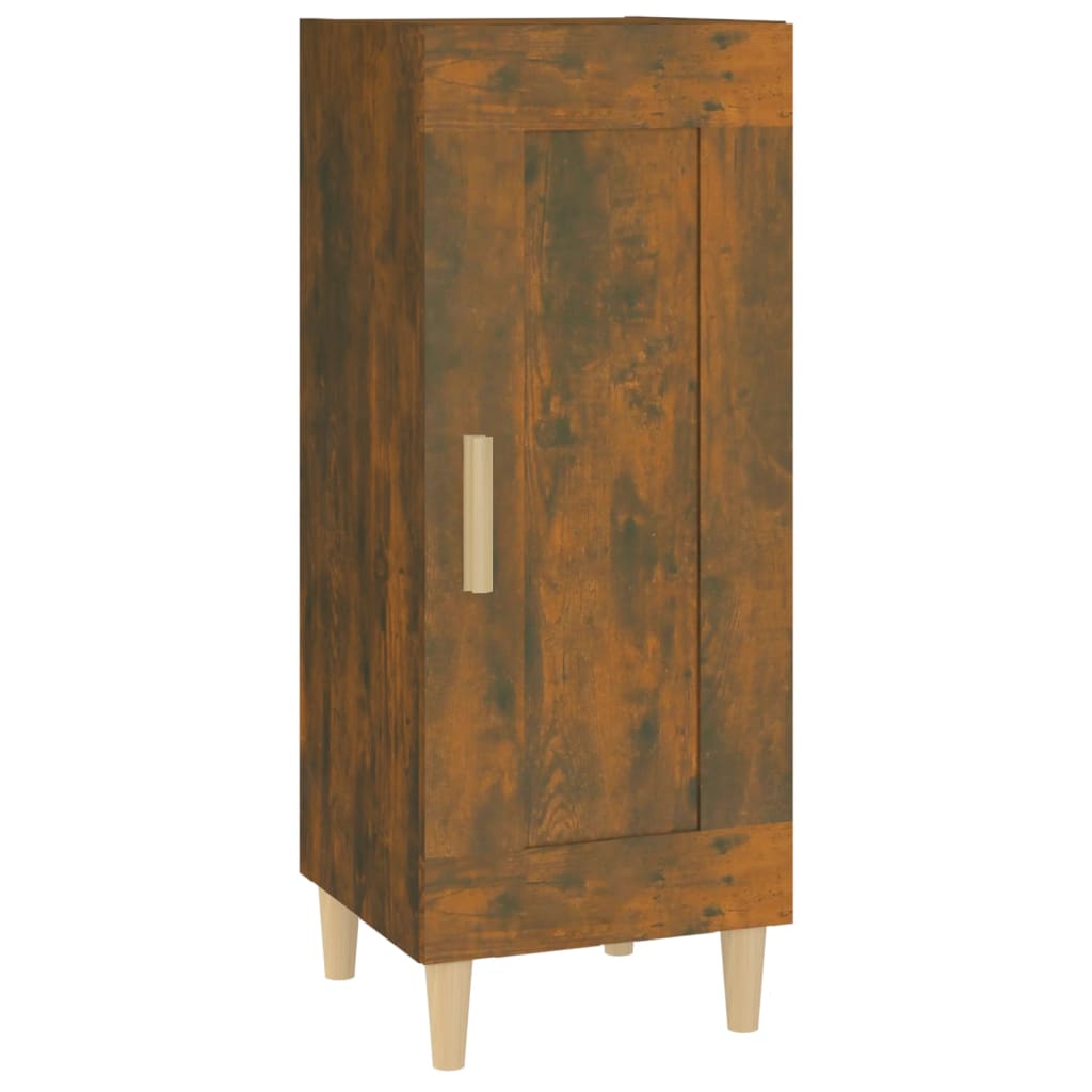 Dressoir 34,5X34X90 Cm Bewerkt Hout Gerookt Eiken