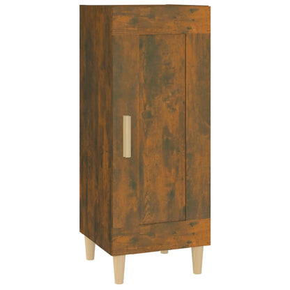 Dressoir 34,5X34X90 Cm Bewerkt Hout Gerookt Eiken