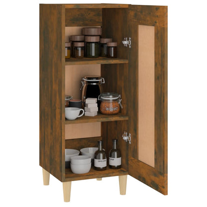 Dressoir 34,5X34X90 Cm Bewerkt Hout Gerookt Eiken