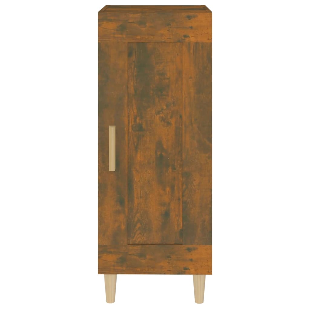 Dressoir 34,5X34X90 Cm Bewerkt Hout Gerookt Eiken