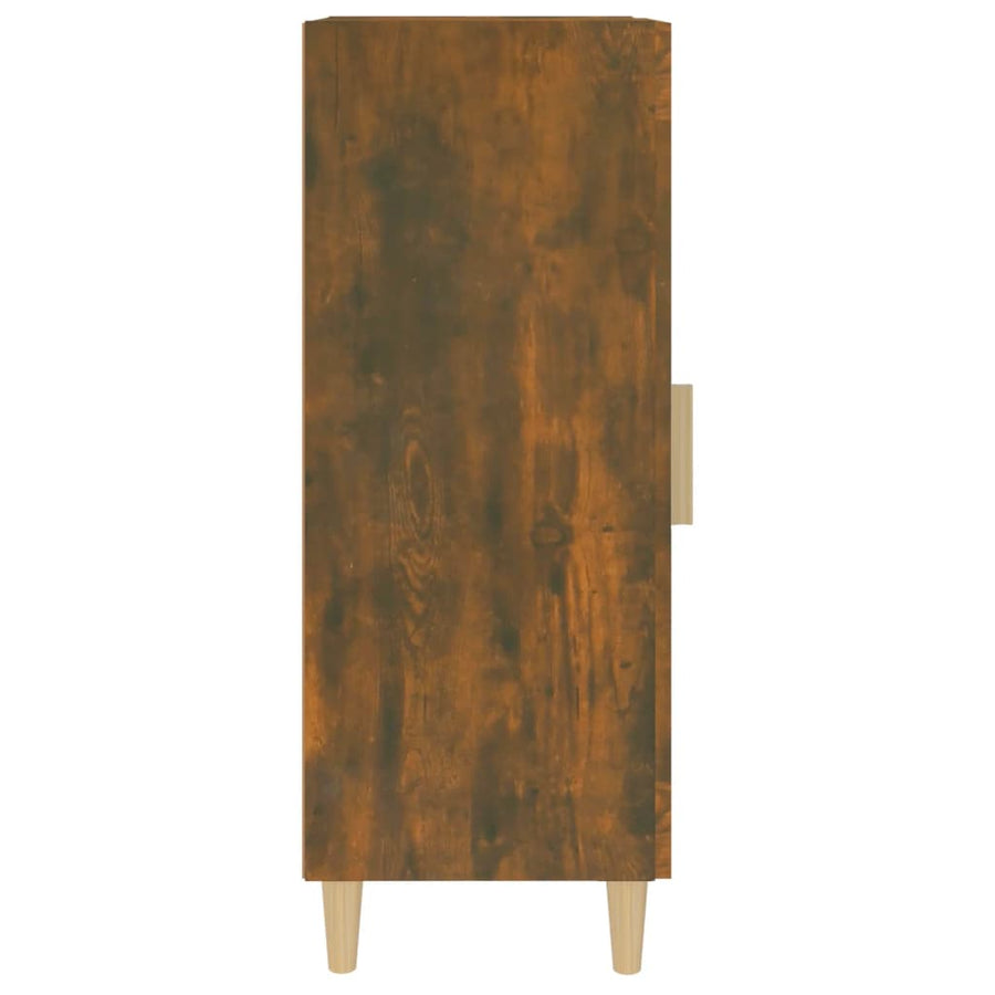 Dressoir 34,5X34X90 Cm Bewerkt Hout Gerookt Eiken