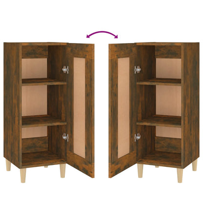 Dressoir 34,5X34X90 Cm Bewerkt Hout Gerookt Eiken