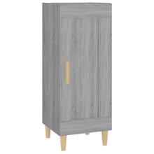 Dressoir 34,5X34X90 Cm Bewerkt Hout Grijs Sonoma Eikenkleurig