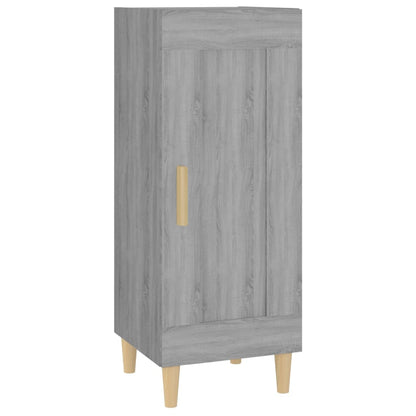 Dressoir 34,5X34X90 Cm Bewerkt Hout Grijs Sonoma Eikenkleurig