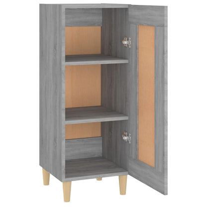 Dressoir 34,5X34X90 Cm Bewerkt Hout Grijs Sonoma Eikenkleurig