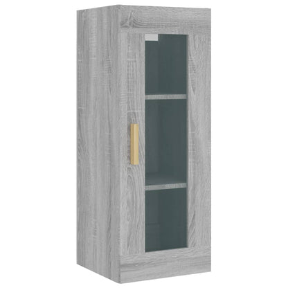 Hangkast 34,5X34X90 Cm Grijs Sonoma Eikenkleurig
