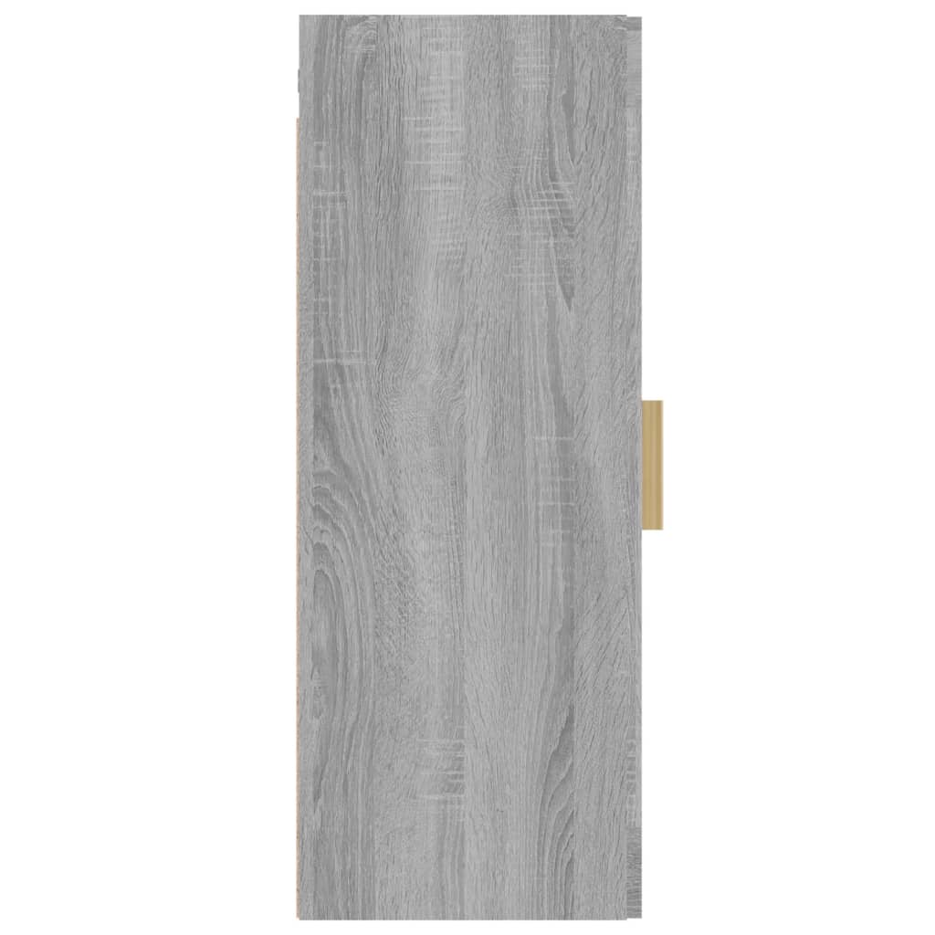 Hangkast 34,5X34X90 Cm Grijs Sonoma Eikenkleurig
