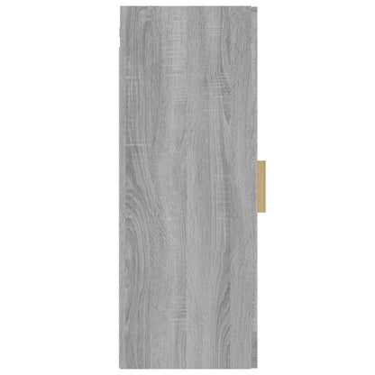 Hangkast 34,5X34X90 Cm Grijs Sonoma Eikenkleurig