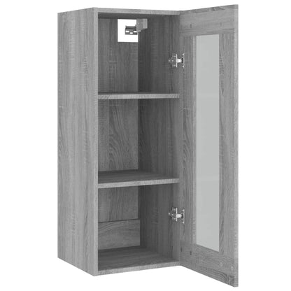 Hangkast 34,5X34X90 Cm Grijs Sonoma Eikenkleurig