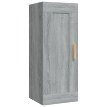 Wandkast 35X34X90 Cm Bewerkt Hout Grijs Sonoma Eikenkleurig