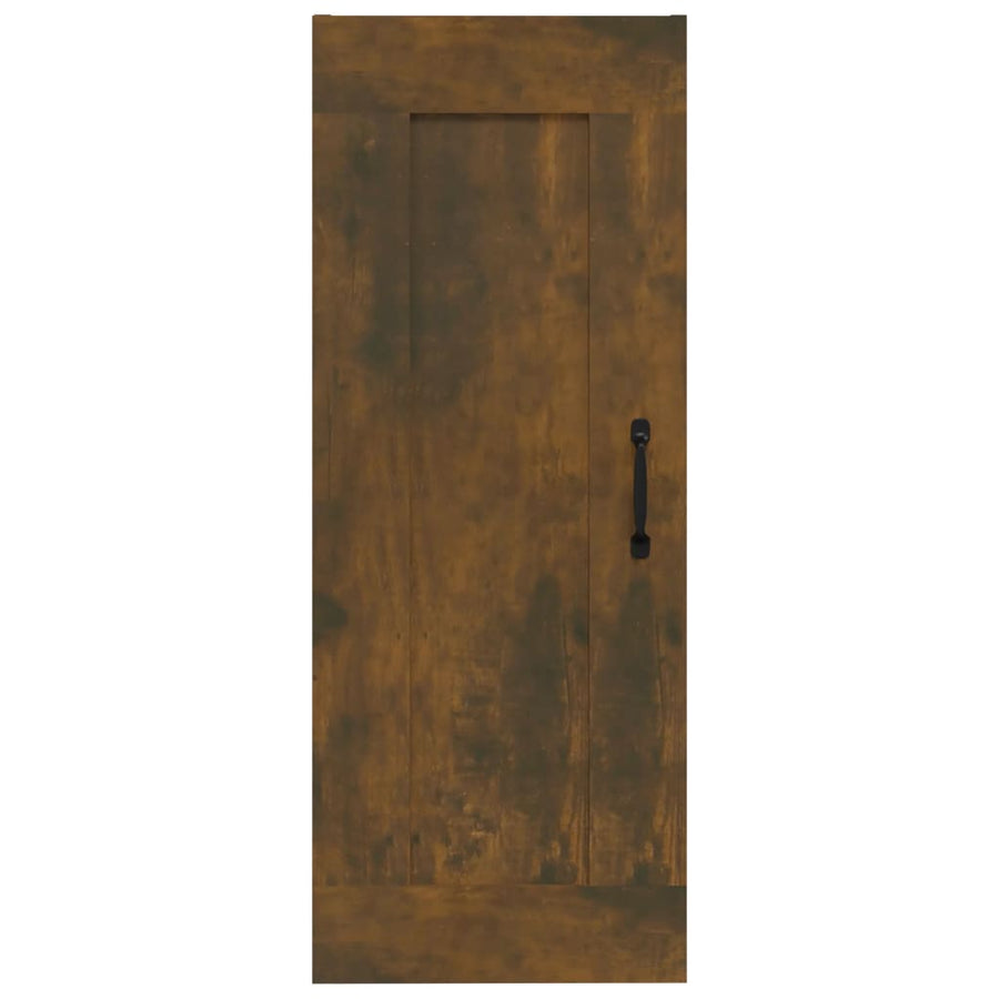Hangkast 35X34X90 Cm Bewerkt Hout Gerookt Eikenkleurig