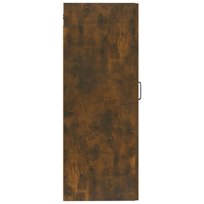 Hangkast 35X34X90 Cm Bewerkt Hout Gerookt Eikenkleurig