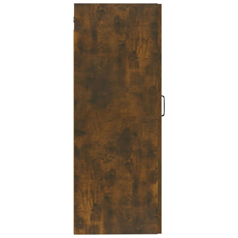Hangkast 35X34X90 Cm Bewerkt Hout Gerookt Eikenkleurig