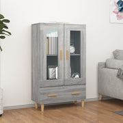 Hoge kast 70x31x115 cm grijs sonoma eiken bewerkt hout