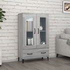 Hoge kast 70x31x115 cm grijs sonoma eiken