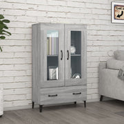 Hoge kast 70x31x115 cm grijs sonoma eiken