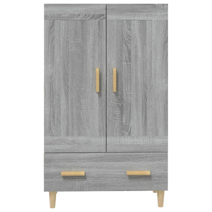 Hoge Kast 70X31X115 Cm Bewerkt Hout Eikenkleurig Grijs sonoma