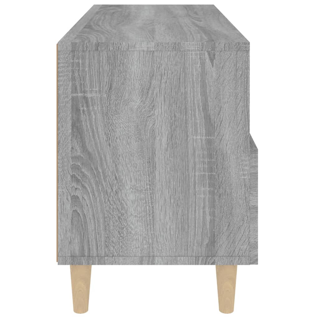 Tv-Meubel 80X36X50 Cm Bewerkt Hout Eikenkleurig Grijs sonoma