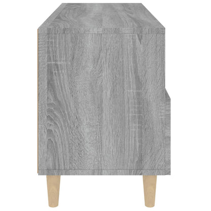 Tv-Meubel 80X36X50 Cm Bewerkt Hout Eikenkleurig Grijs sonoma