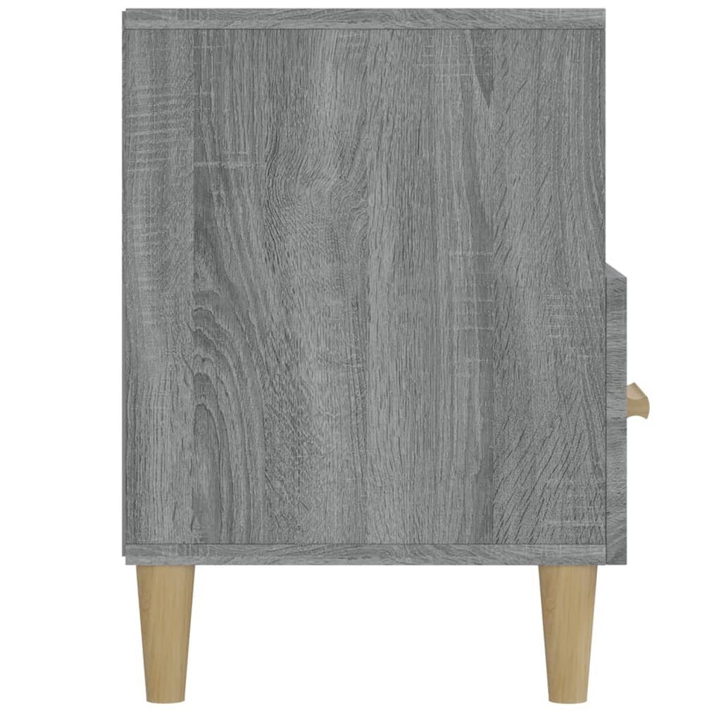 Tv-Meubel 02X36X50 Cm Bewerkt Hout Eikenkleurig Grijs sonoma