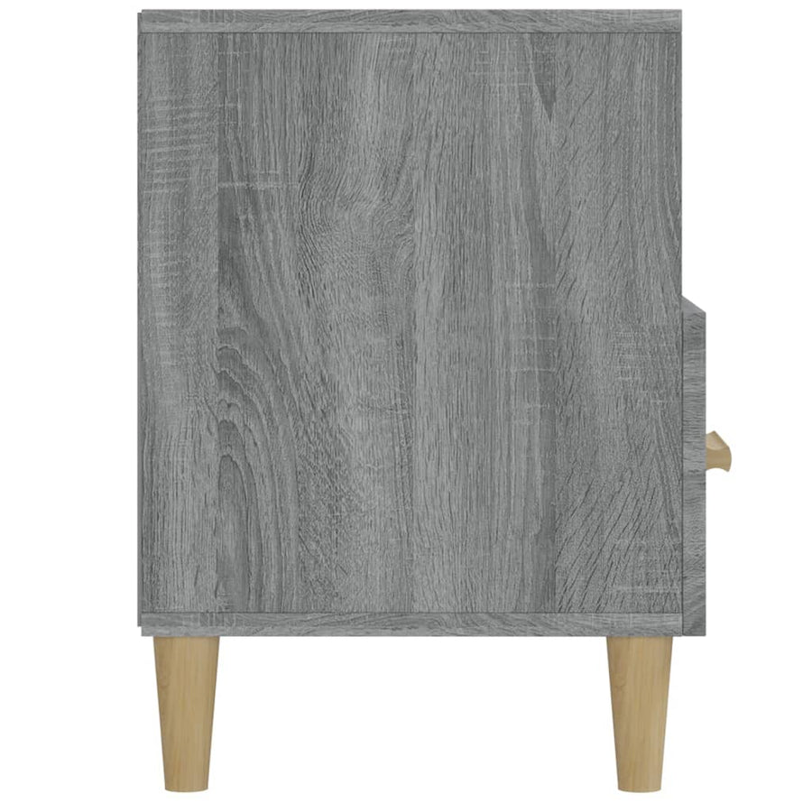 Tv-Meubel 02X36X50 Cm Bewerkt Hout Eikenkleurig Grijs sonoma