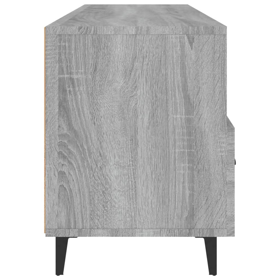 Tv-Meubel 02X35X50 Cm Bewerkt Hout Eikenkleurig Grijs sonoma