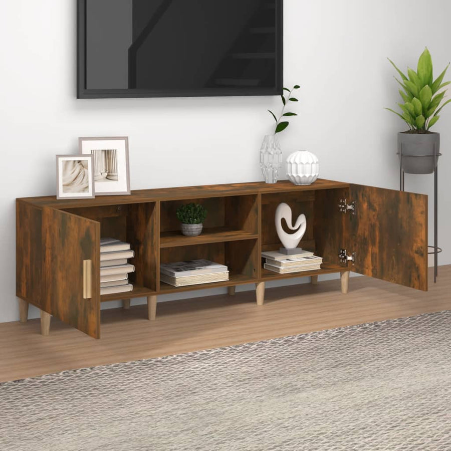Tv-Meubel 50X30X50 Cm Bewerkt Hout Kleurig Gerookt eiken