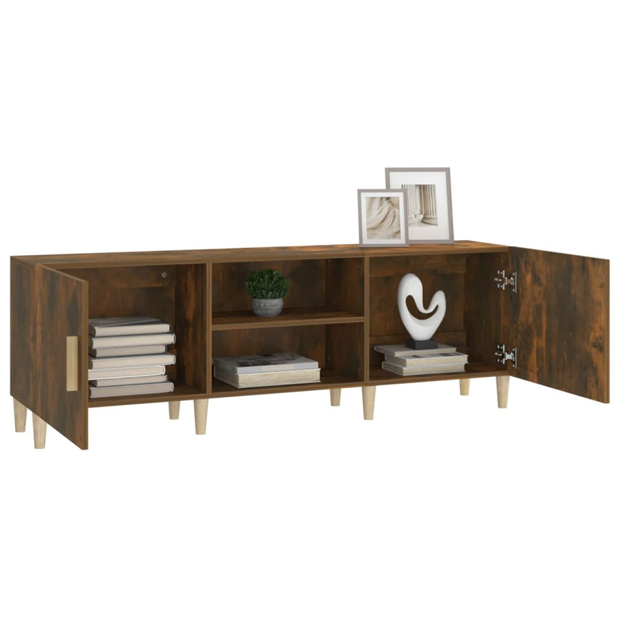 Tv-Meubel 50X30X50 Cm Bewerkt Hout Kleurig Gerookt eiken