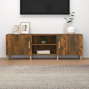 Tv-meubel 150x30x50 cm bewerkt hout gerookt eiken