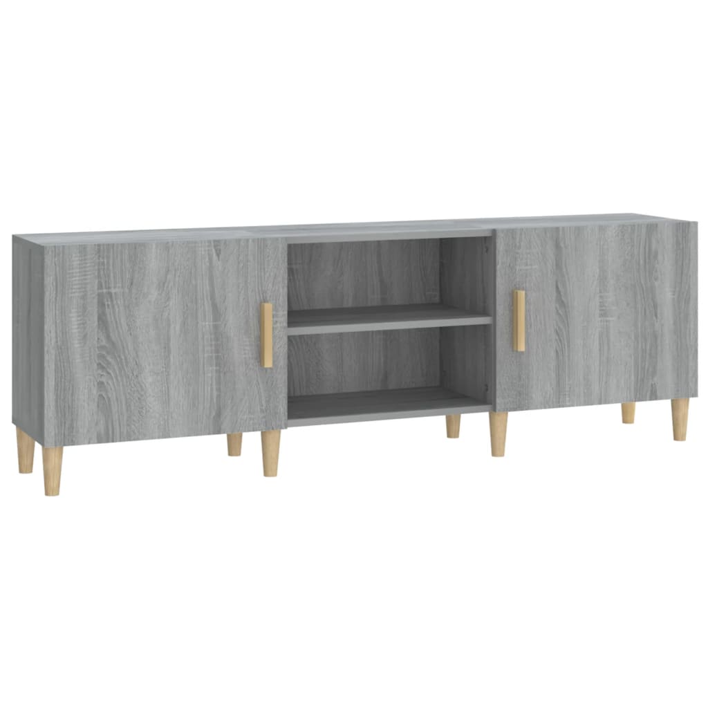 Tv-Meubel 50X30X50 Cm Bewerkt Hout Eikenkleurig Grijs sonoma