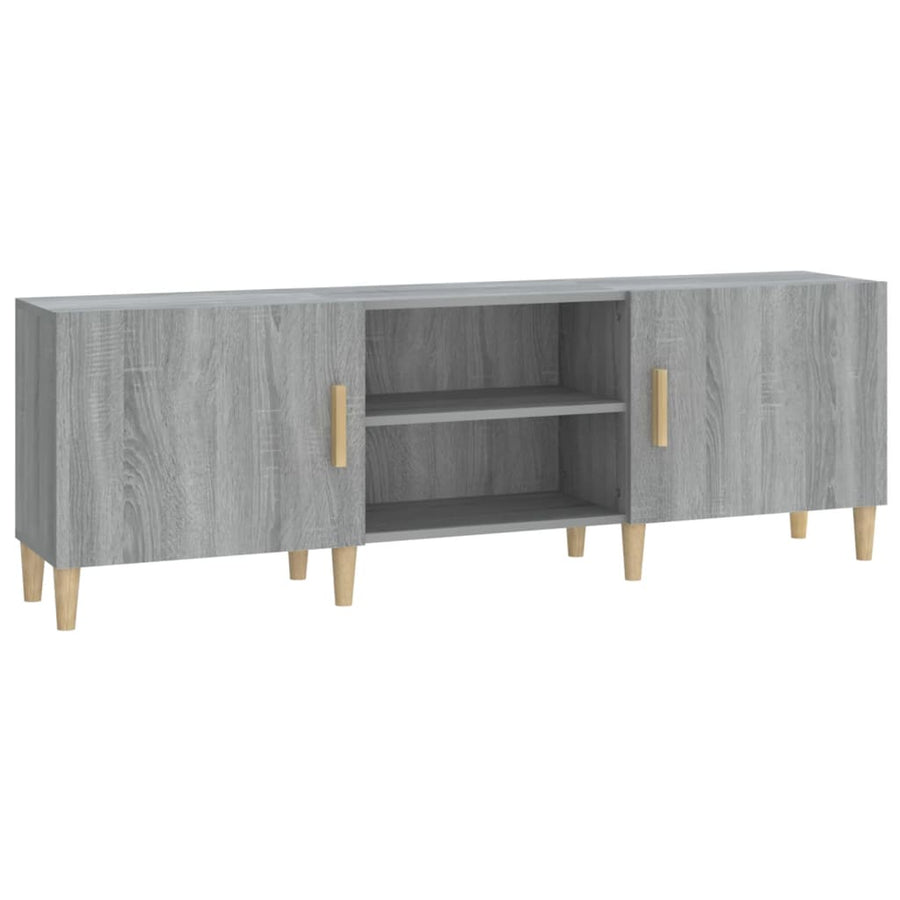 Tv-Meubel 50X30X50 Cm Bewerkt Hout Eikenkleurig Grijs sonoma