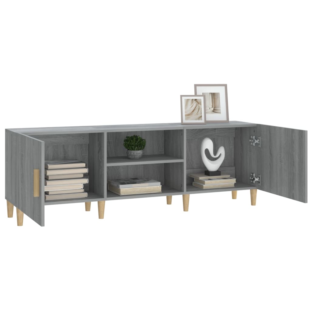 Tv-Meubel 50X30X50 Cm Bewerkt Hout Eikenkleurig Grijs sonoma