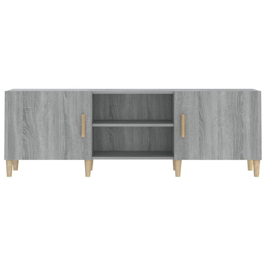 Tv-Meubel 50X30X50 Cm Bewerkt Hout Eikenkleurig Grijs sonoma