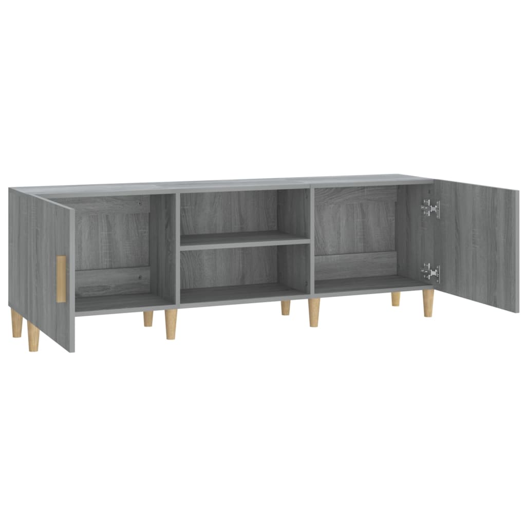 Tv-Meubel 50X30X50 Cm Bewerkt Hout Eikenkleurig Grijs sonoma