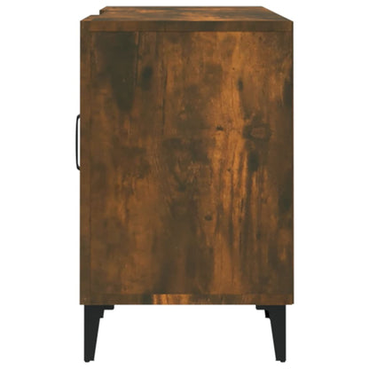 Tv-meubel 150x30x50 cm bewerkt hout gerookt eikenkleurig