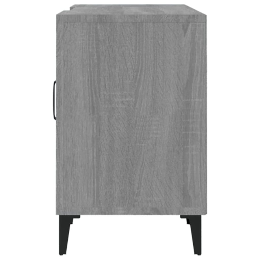 Tv-meubel 150x30x50 cm bewerkt hout grijs sonoma eikenkleurig