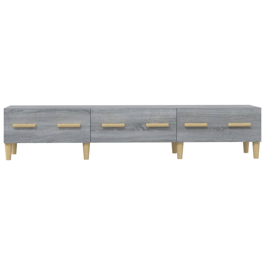 Tv-Meubel 50X34,5X30 Cm Bewerkt Hout Eikenkleurig Grijs sonoma
