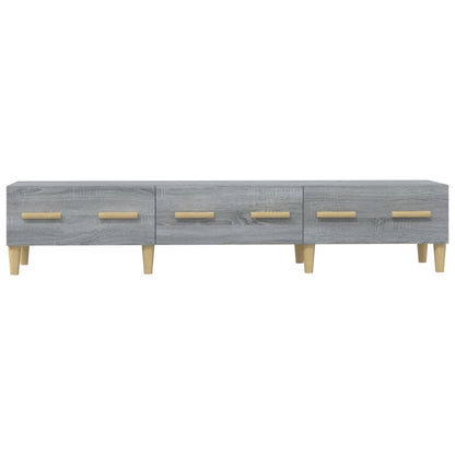 Tv-Meubel 50X34,5X30 Cm Bewerkt Hout Eikenkleurig Grijs sonoma