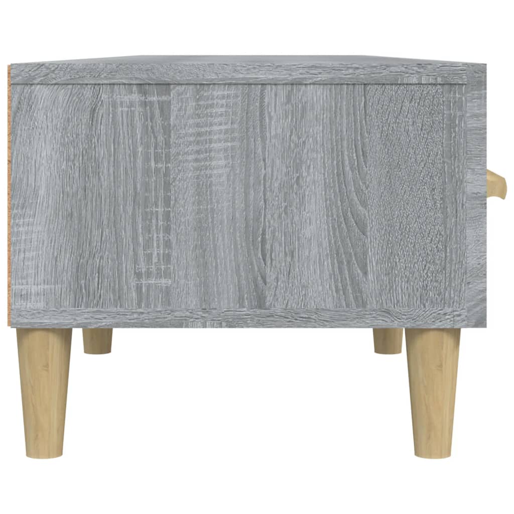 Tv-Meubel 50X34,5X30 Cm Bewerkt Hout Eikenkleurig Grijs sonoma