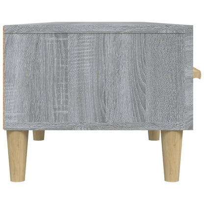 Tv-Meubel 50X34,5X30 Cm Bewerkt Hout Eikenkleurig Grijs sonoma