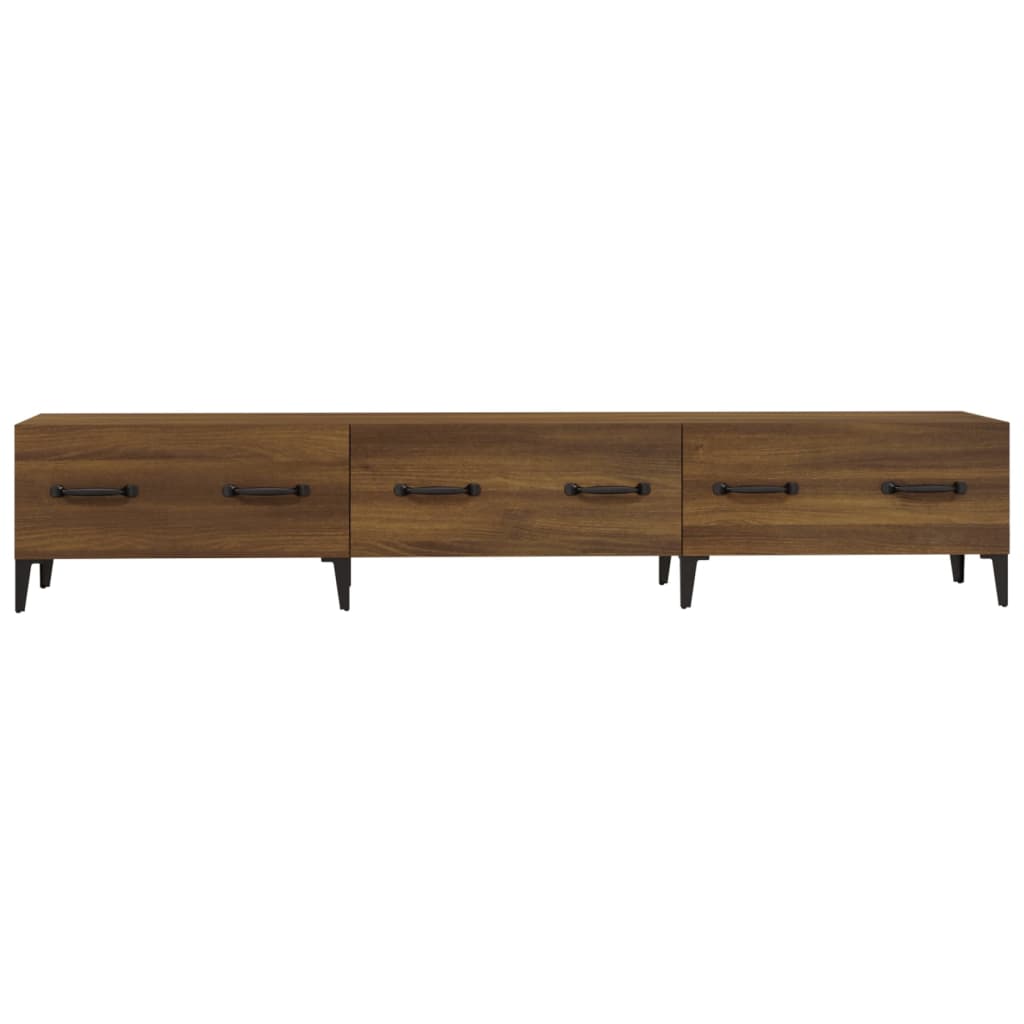 Tv-Meubel 50X34,5X30 Cm Bewerkt Hout bruin eikenkleur