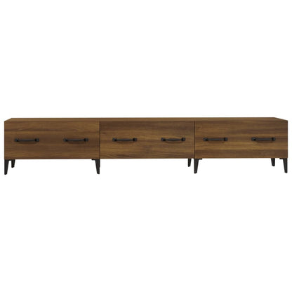 Tv-Meubel 50X34,5X30 Cm Bewerkt Hout bruin eikenkleur
