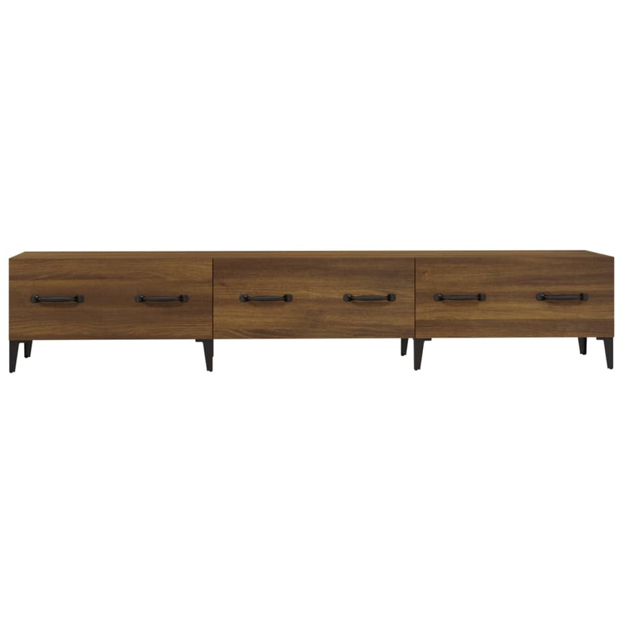 Tv-Meubel 50X34,5X30 Cm Bewerkt Hout bruin eikenkleur