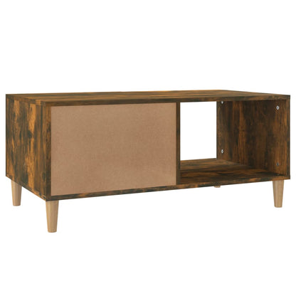 Salontafel 89,5X50X40 Cm Bewerkt Hout Kleurig Gerookt eiken