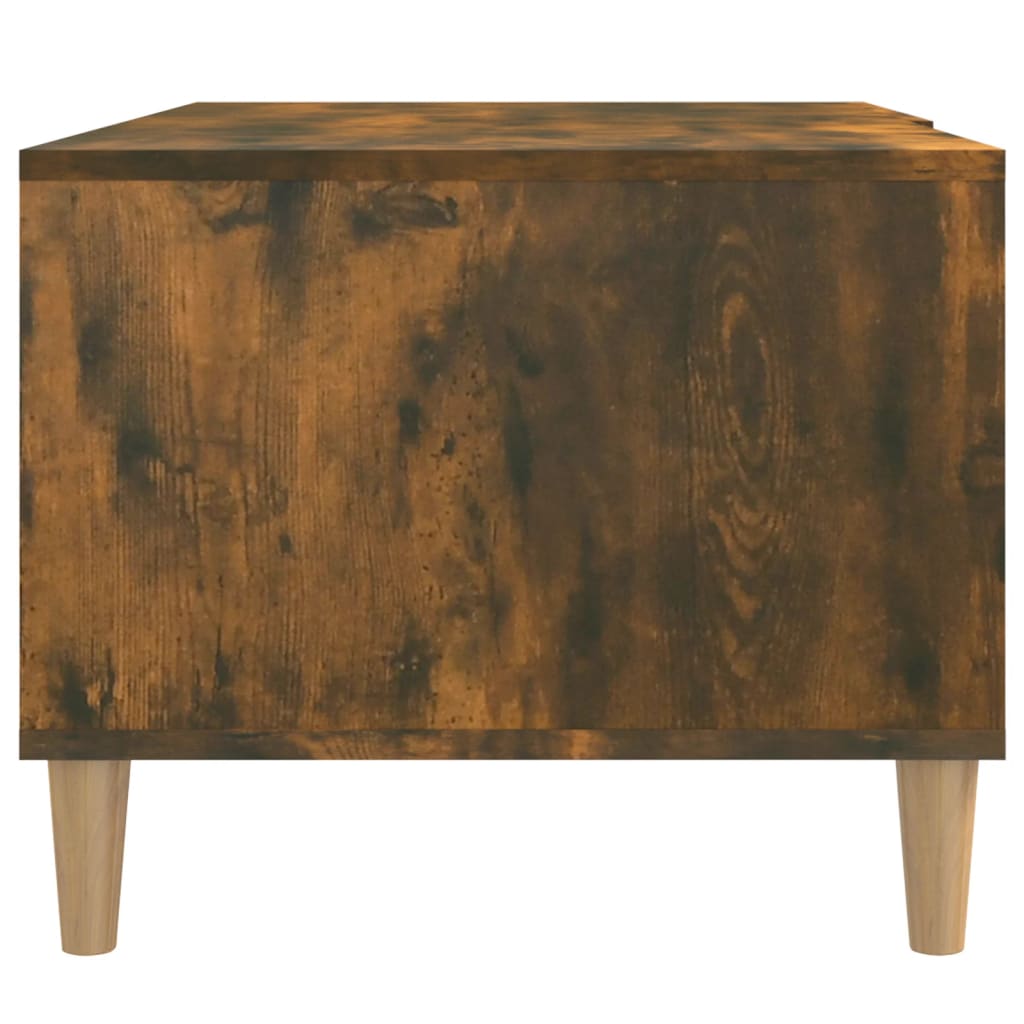 Salontafel 89,5X50X40 Cm Bewerkt Hout Kleurig Gerookt eiken